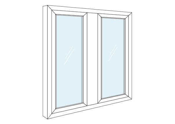 Animated diagram of a Skizo uPVC casement window