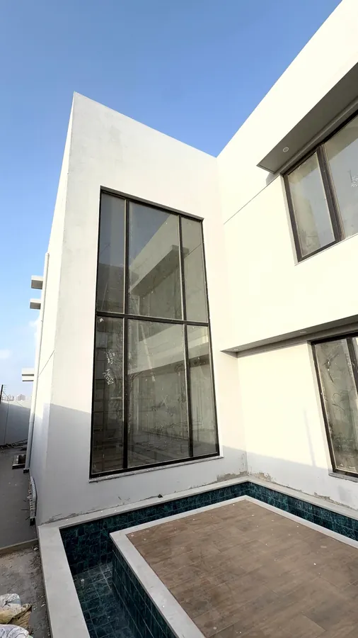 Commercial office building in Karachi with uPVC glass facade windows